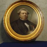 Jean-françois batut (1828–1907) oval pastel