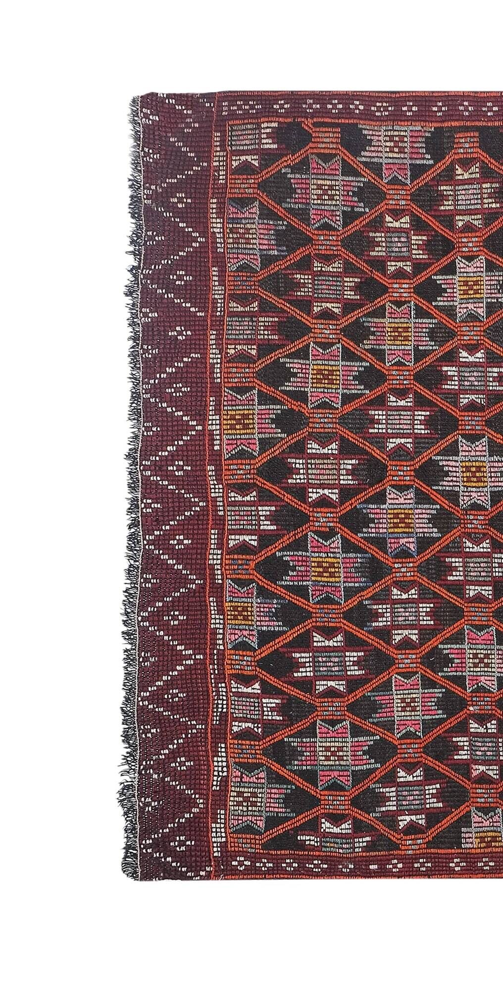 Vintage Turkish rug handmade 157x266 cm