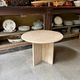 Side table, round low in travertine ⌀ 61 cm