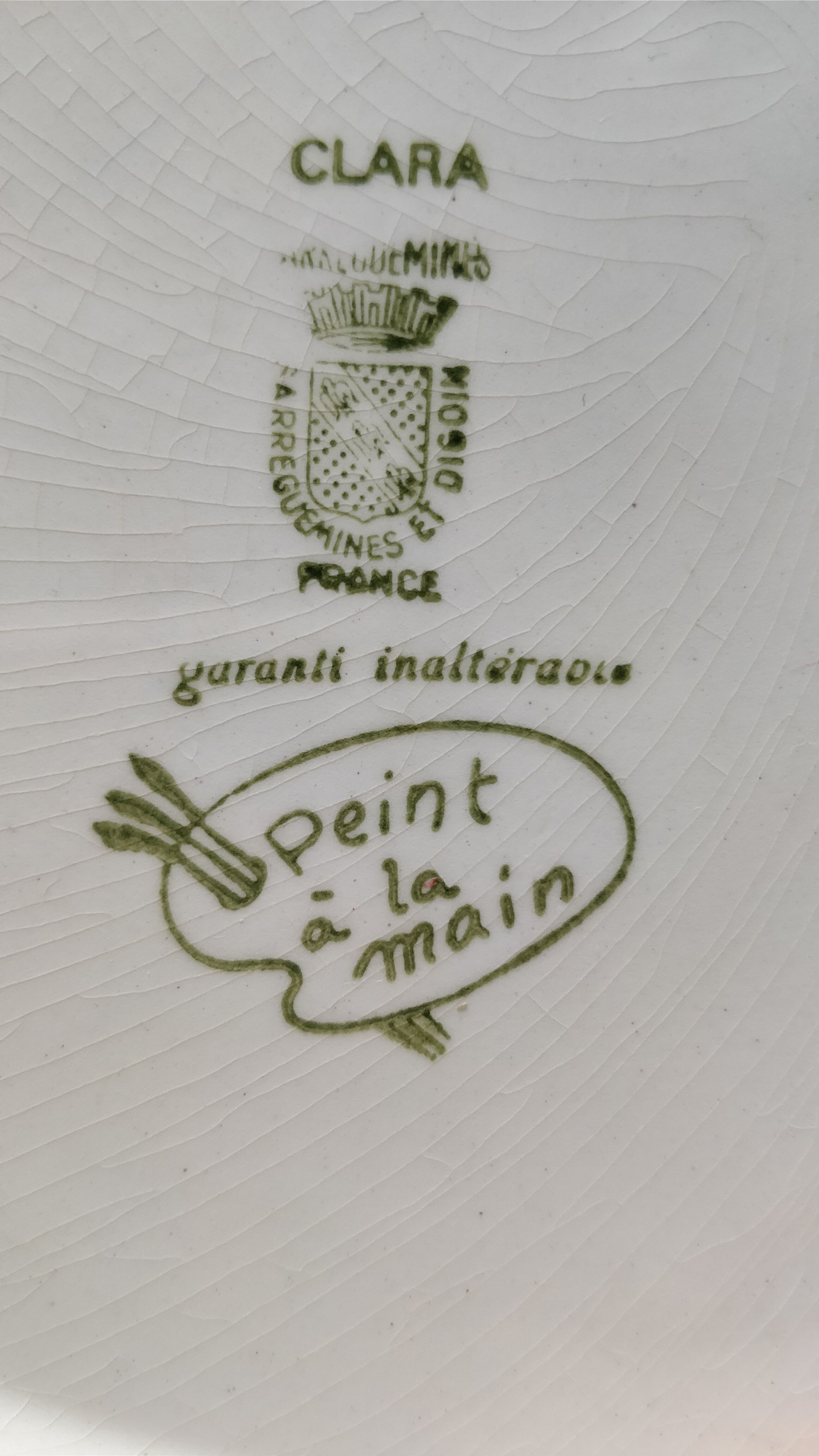 Plates Sarreguemines and Digoin hand painted