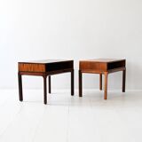 Pair of rosewood nightstands by Kai Kristiansen