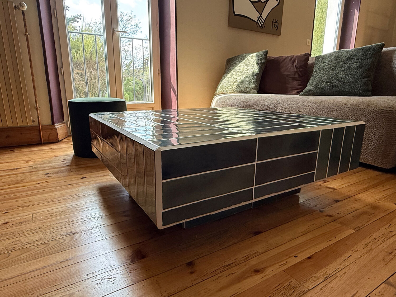 Table basse carrelée intérieur/extérieure