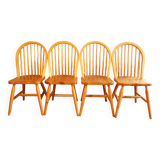 Lot of 4 Scandinavian Windsor chairs
