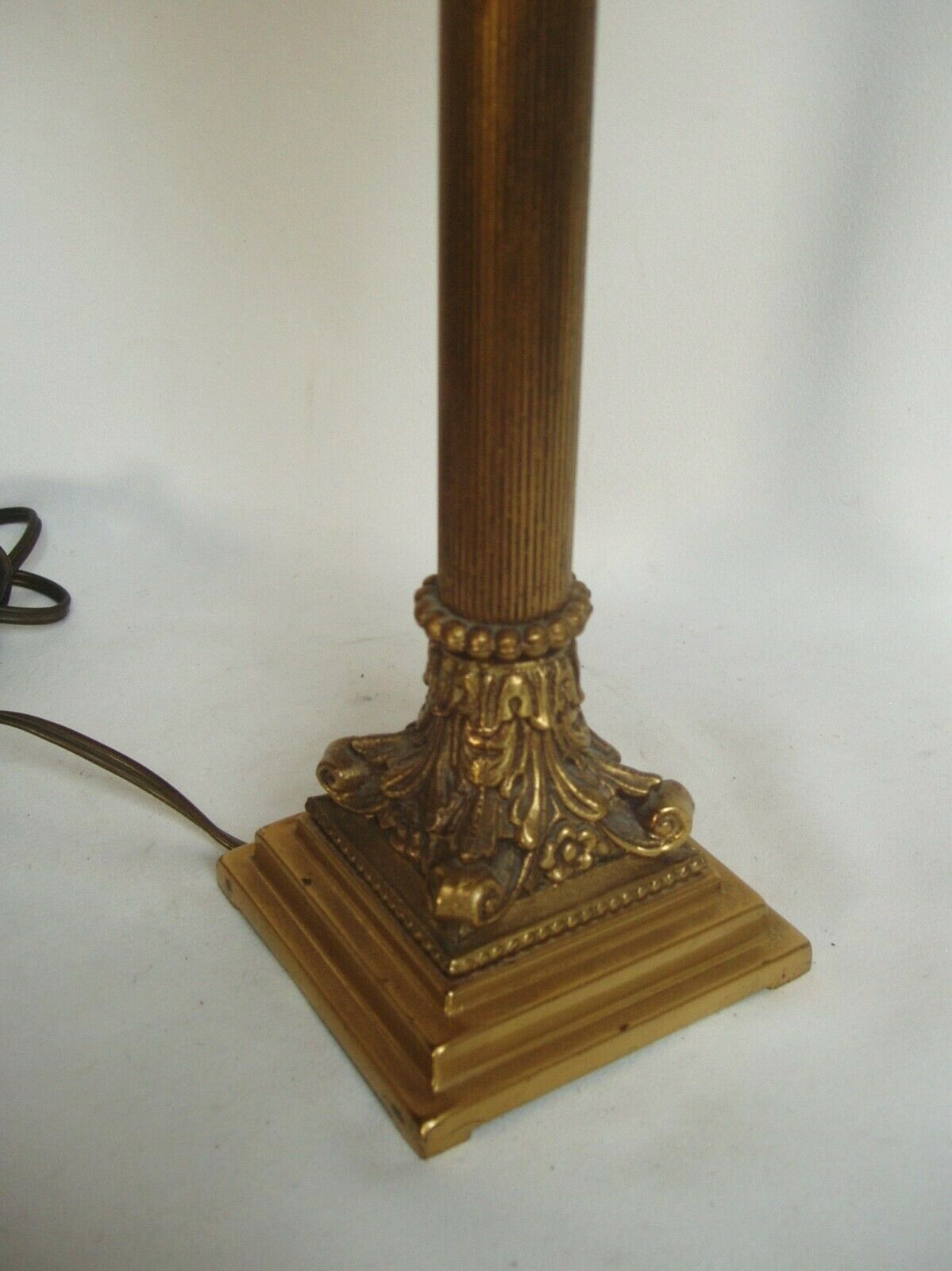 Stunning 1960s-style bronze lamp Empire/ Skin Abat day