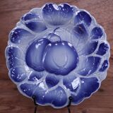 Sarreguemines blue slip plate