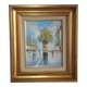 Tableau HST Parisian Impressionist Scene Signed Palsey ~1960