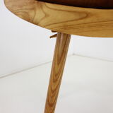 Mid-Century Wooden Stool or Footstool/Uluv, 1960s, Czechoslovakia Status, Submit