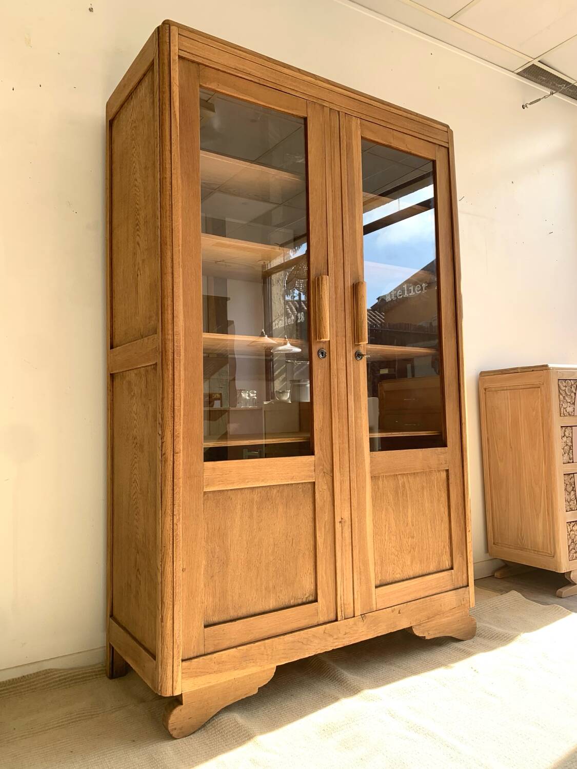 Art Deco glass cabinet