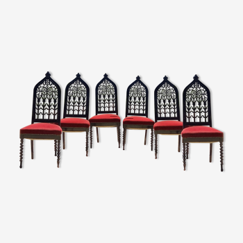 6 chaises Napoléon III