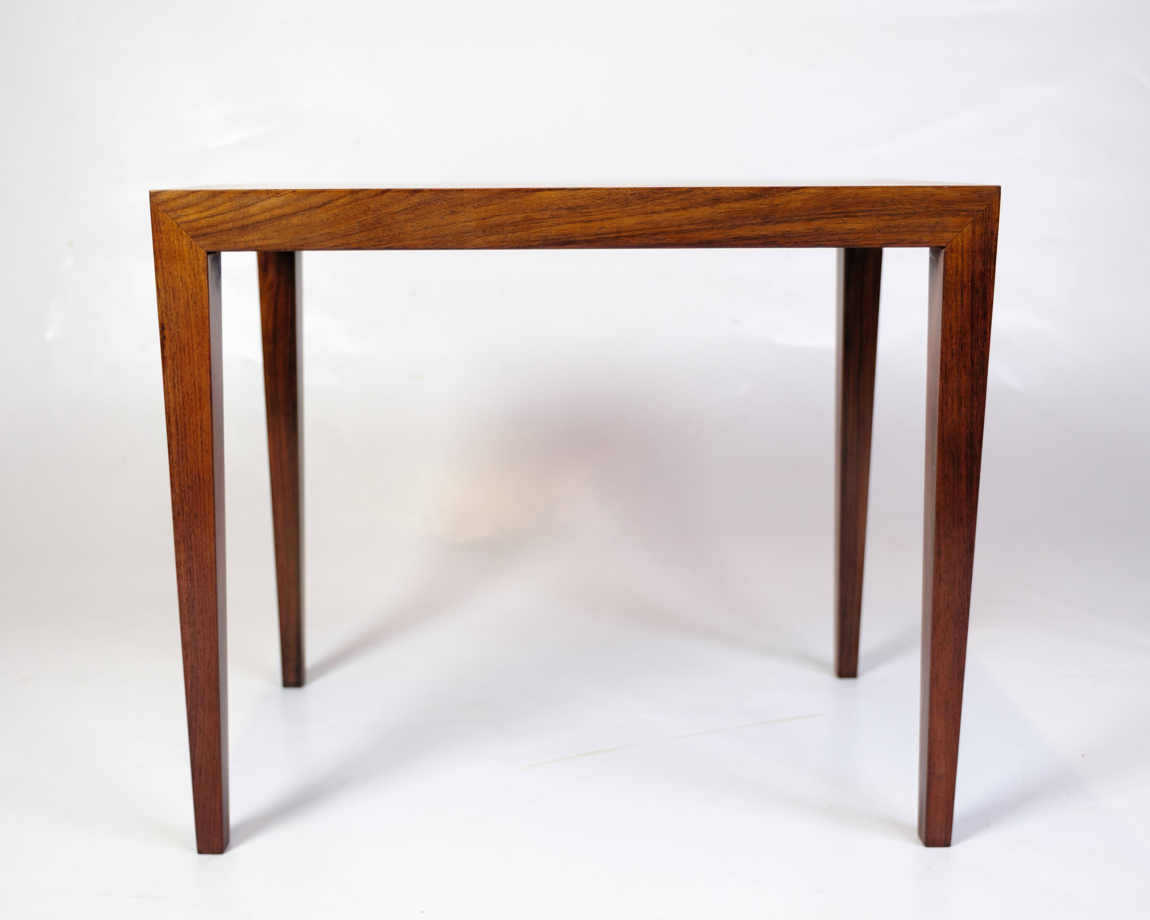 Side Table Model 162 In Rosewood By Severin Hansen For Haslev Furniture