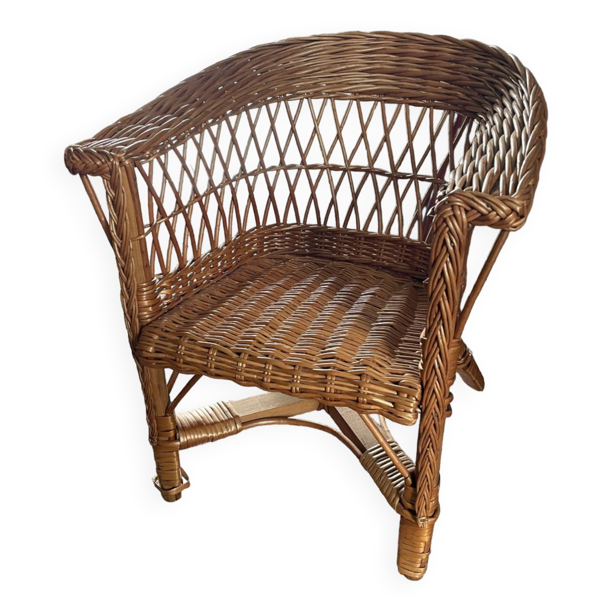 Fauteuil rotin enfant