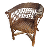 Rattan armchair for children
