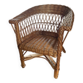 Fauteuil rotin enfant