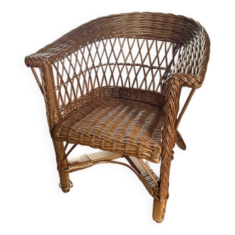 Rattan armchair for children