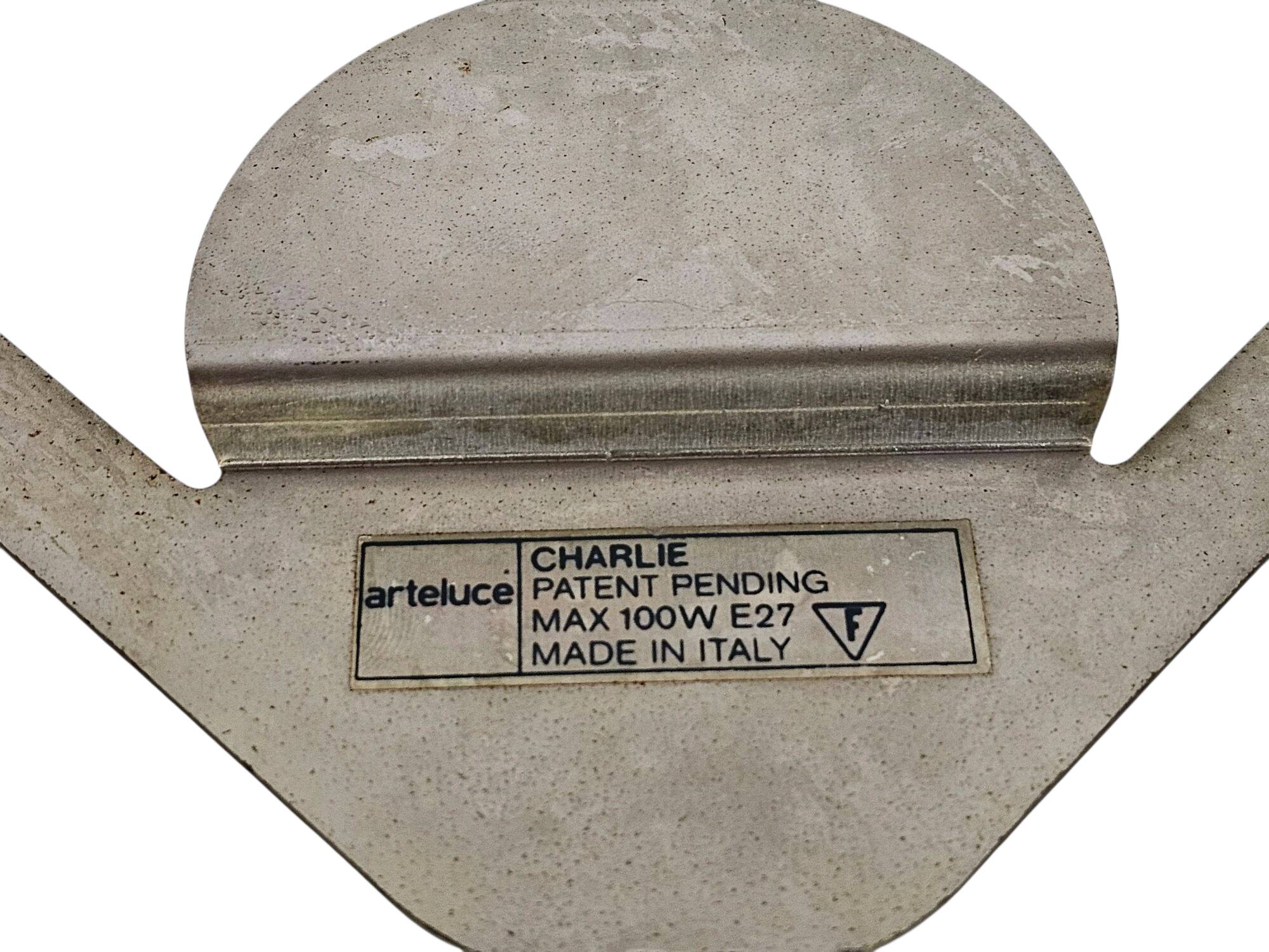 Marcello Ziliani for Arteluce - 'Charlie' wall lamp - brass - 80's