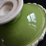 Fruit bowl in enamelled earthenware and sculpted biscuit