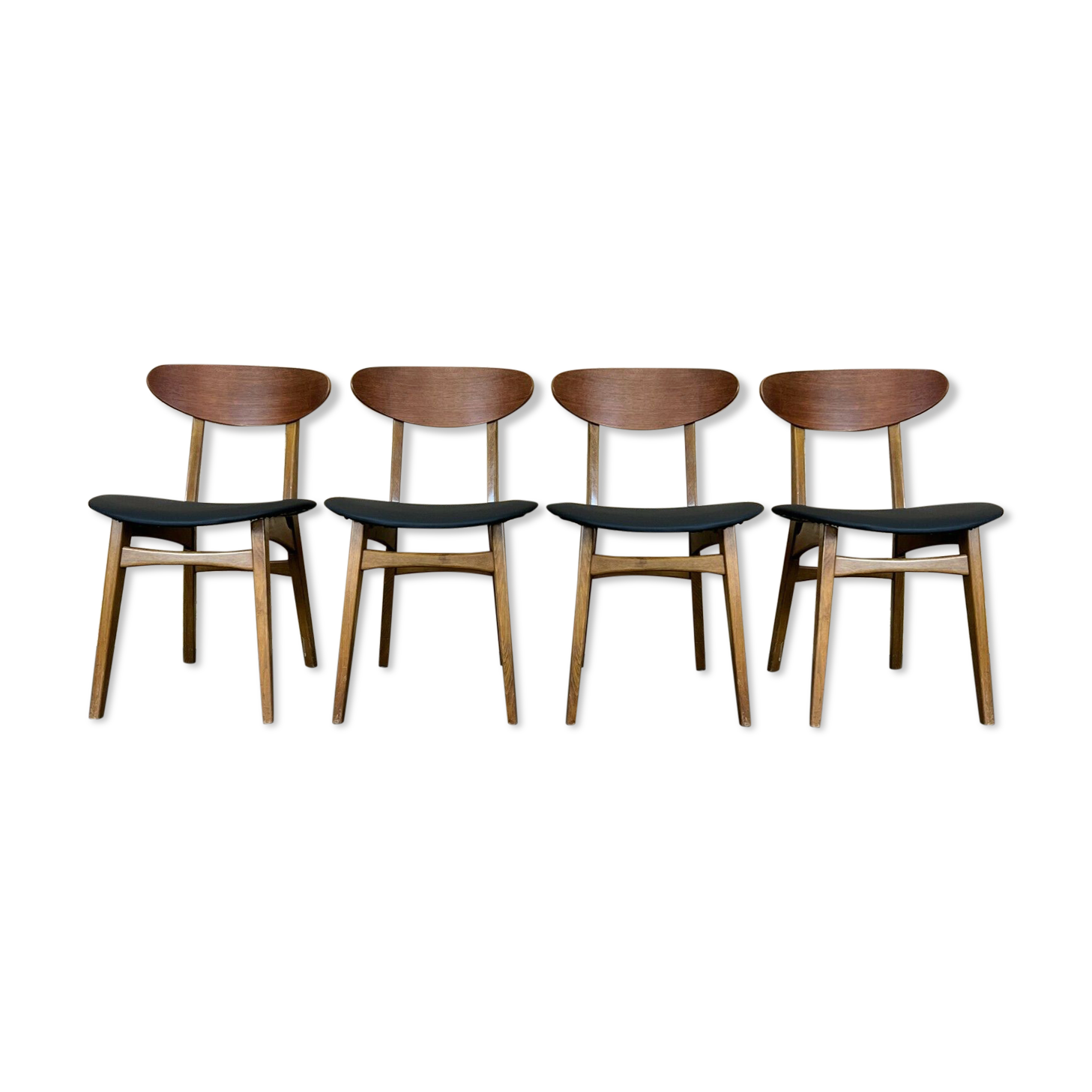 4 teak chairs