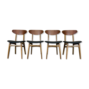 4 chaises en teck