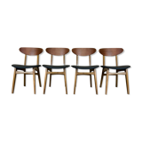 4 teak chairs