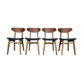 4 teak chairs