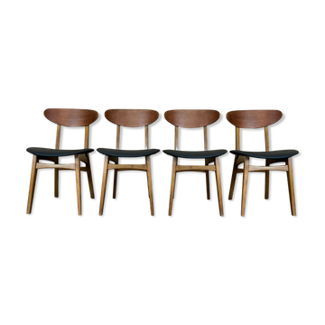 4 teak chairs