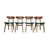 4 teak chairs