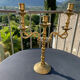 Old brass candle holder