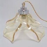 Gold glass pendant light