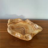 Ceramic pocket tray imitation wood Vallauris