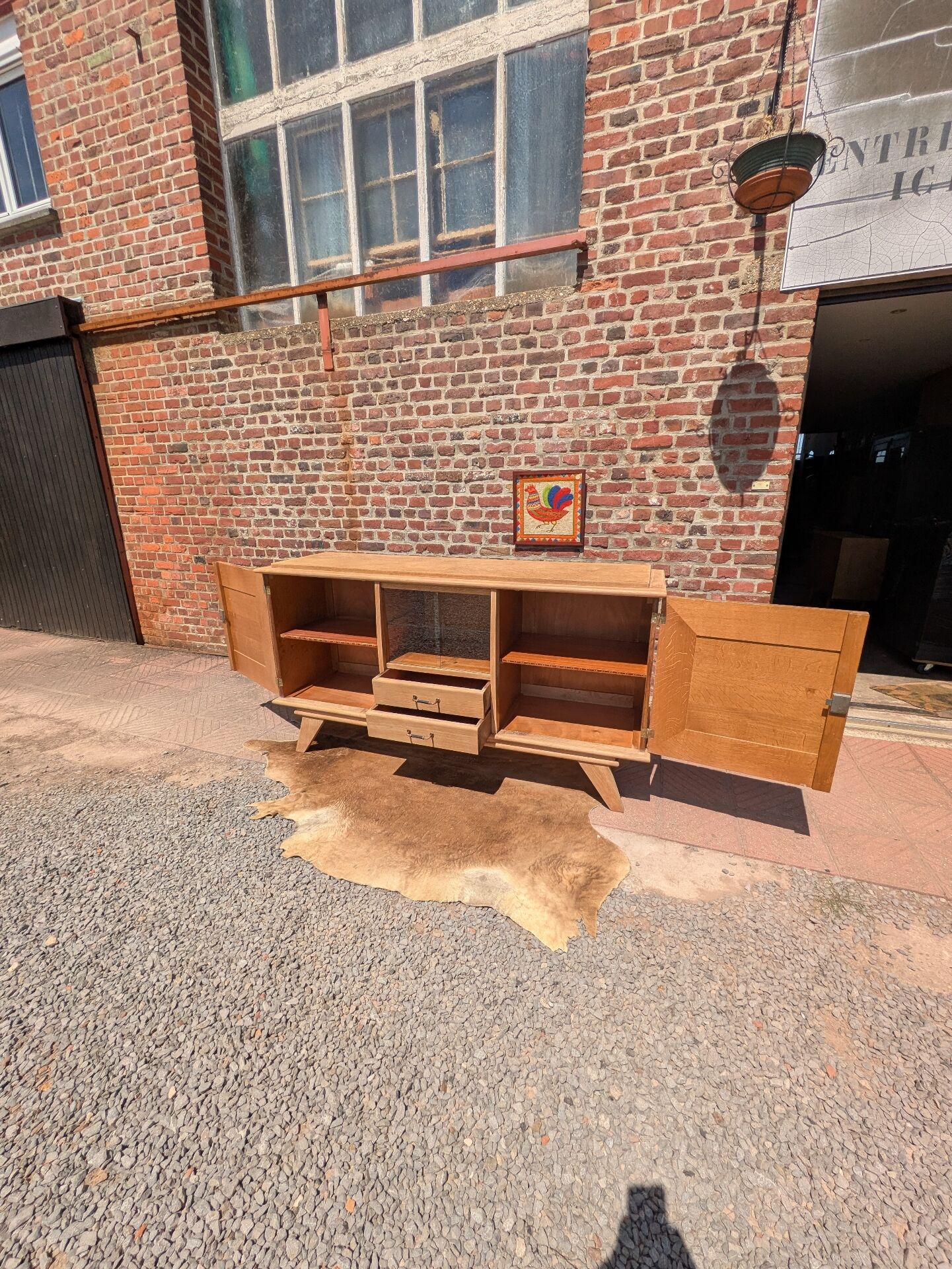 Vintage oak sideboard