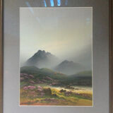 The Highlands. 2 gouaches by Wilfred GATON.