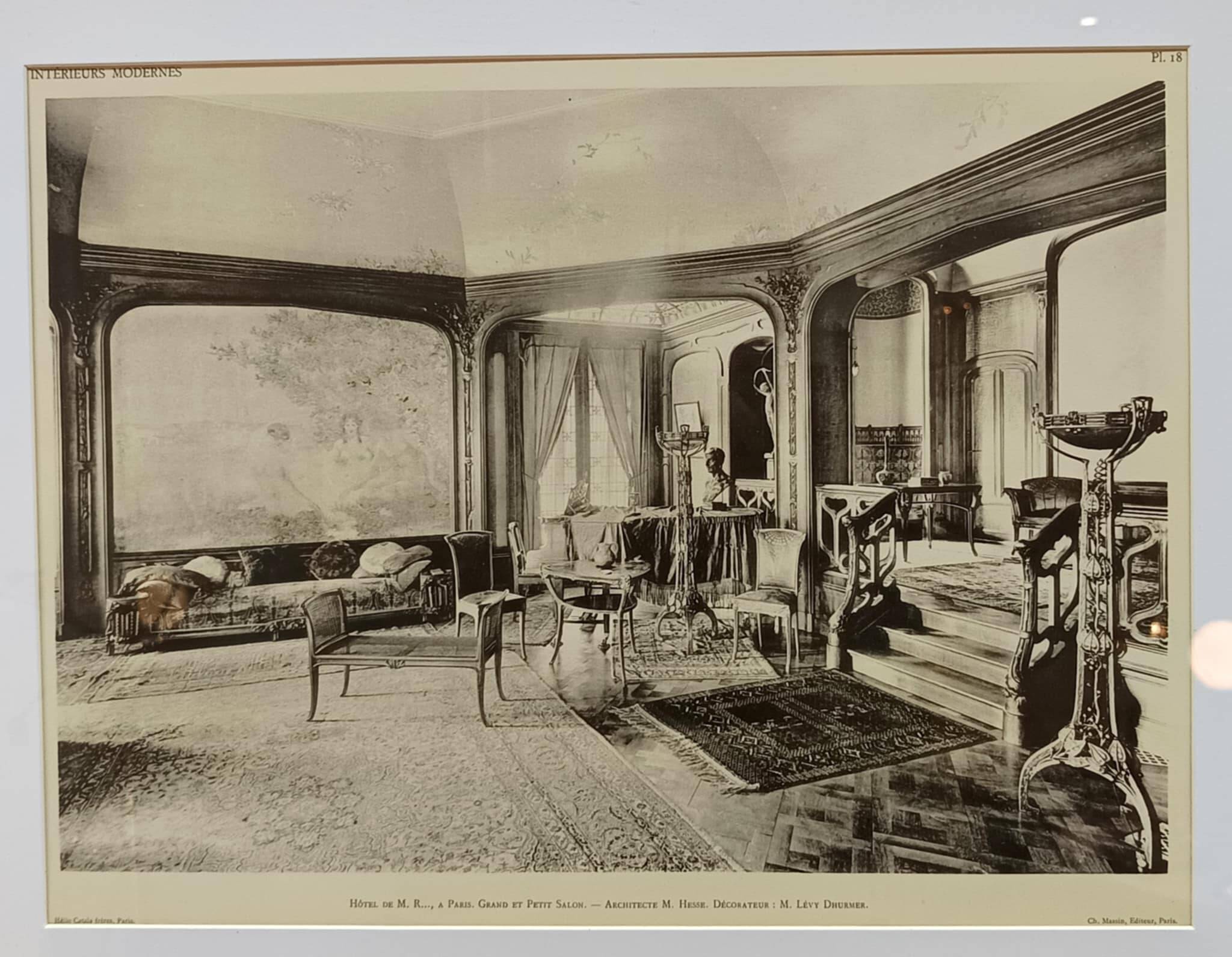 Art Nouveau illustration frames, 1910