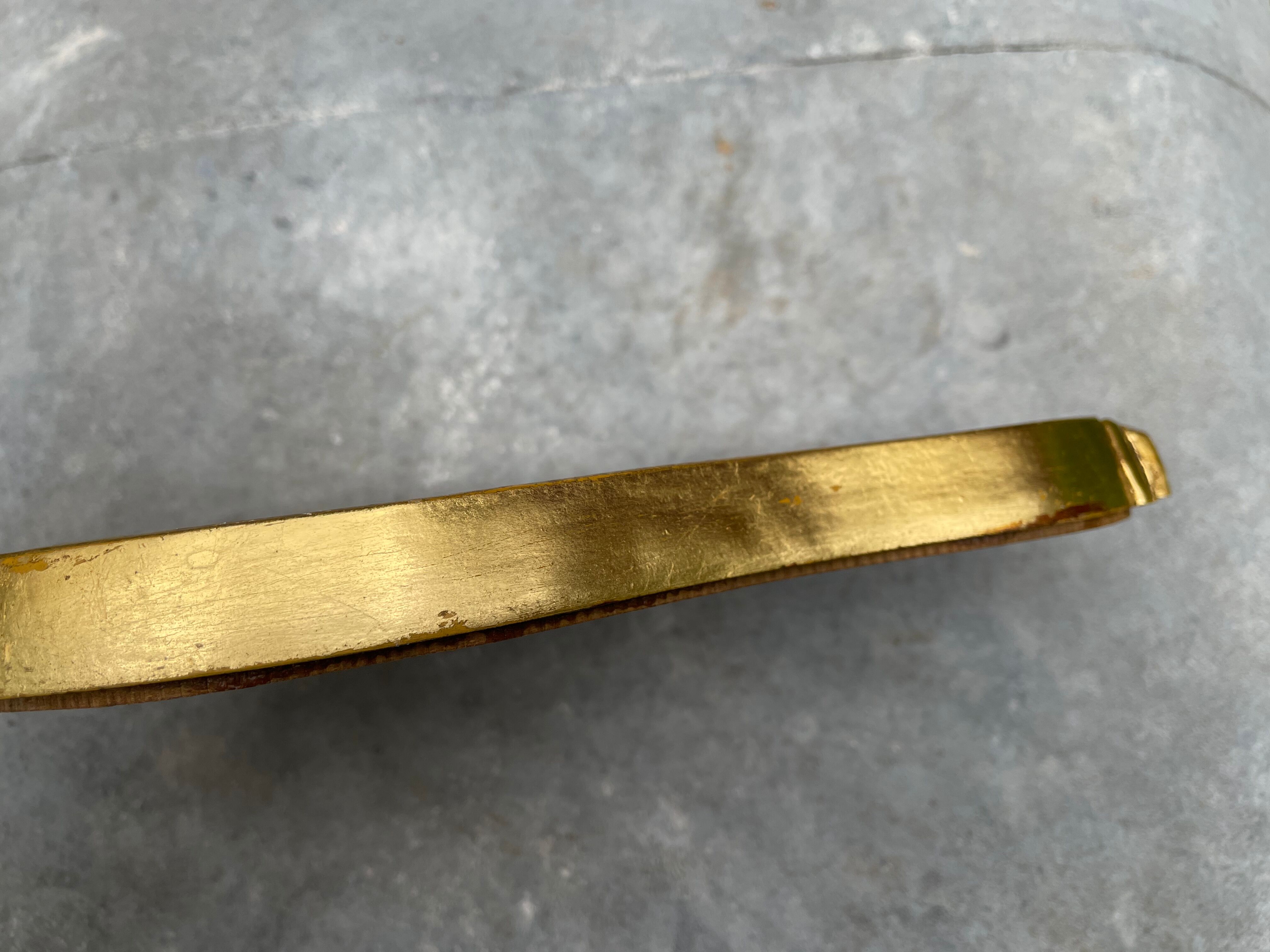 Vintage gold mirror 32 X 18cm