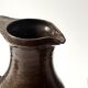 carafe vase vintage en céramique grès rouge vers 1970