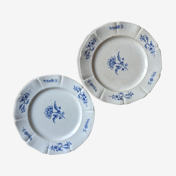 Vintage plates old porcelain iron earth Boch