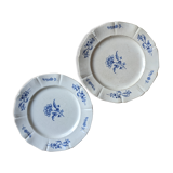 Assiettes vintages anciennes porcelaines terre de fer Boch