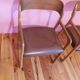 Paire de fauteuil "traineau" par Baumann