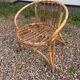 Vintage rattan armchair