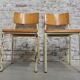 2 stacking chairs