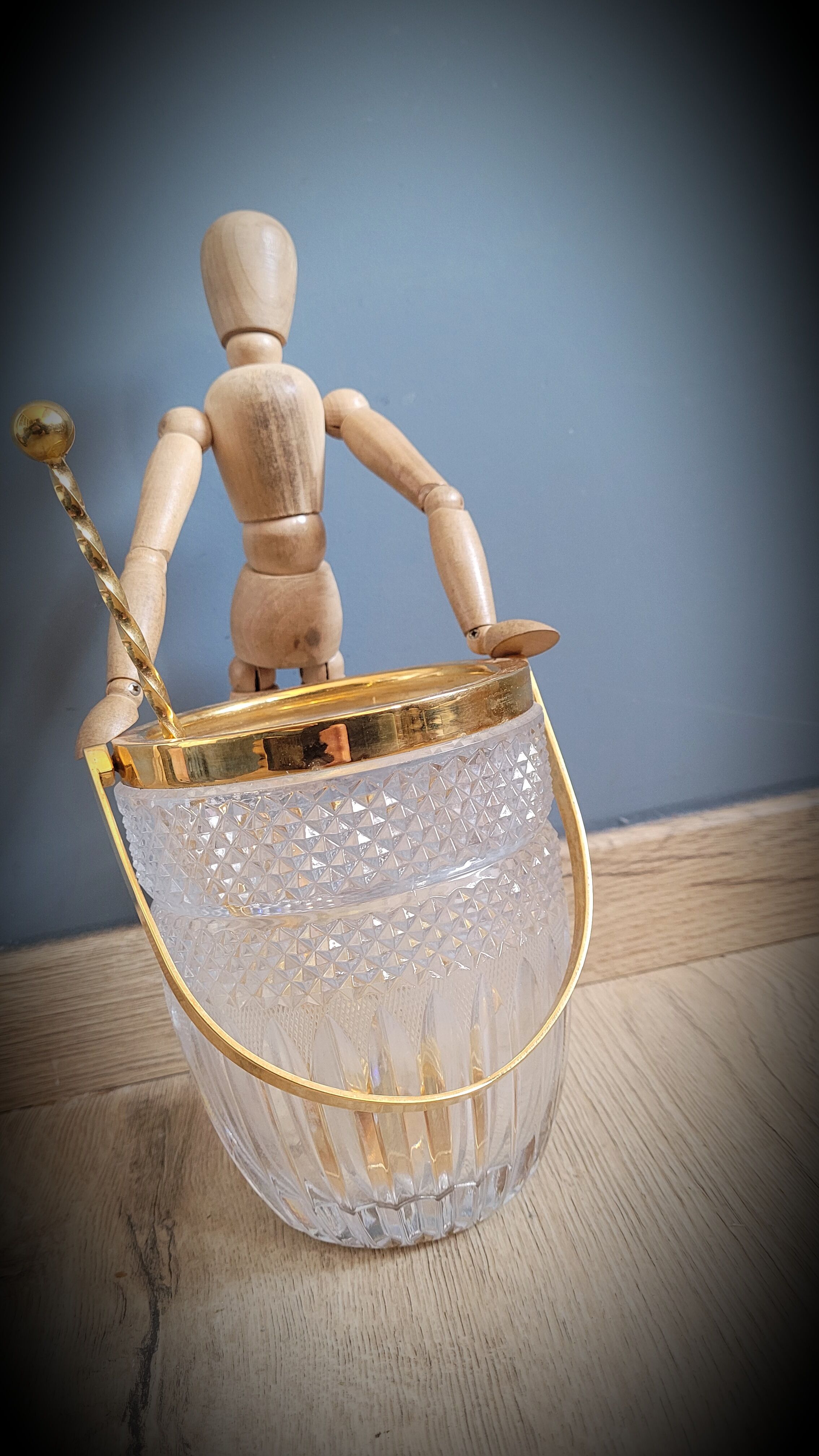 Golden ice bucket