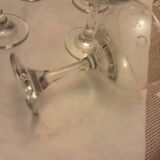 15 blown glass champagne coupes