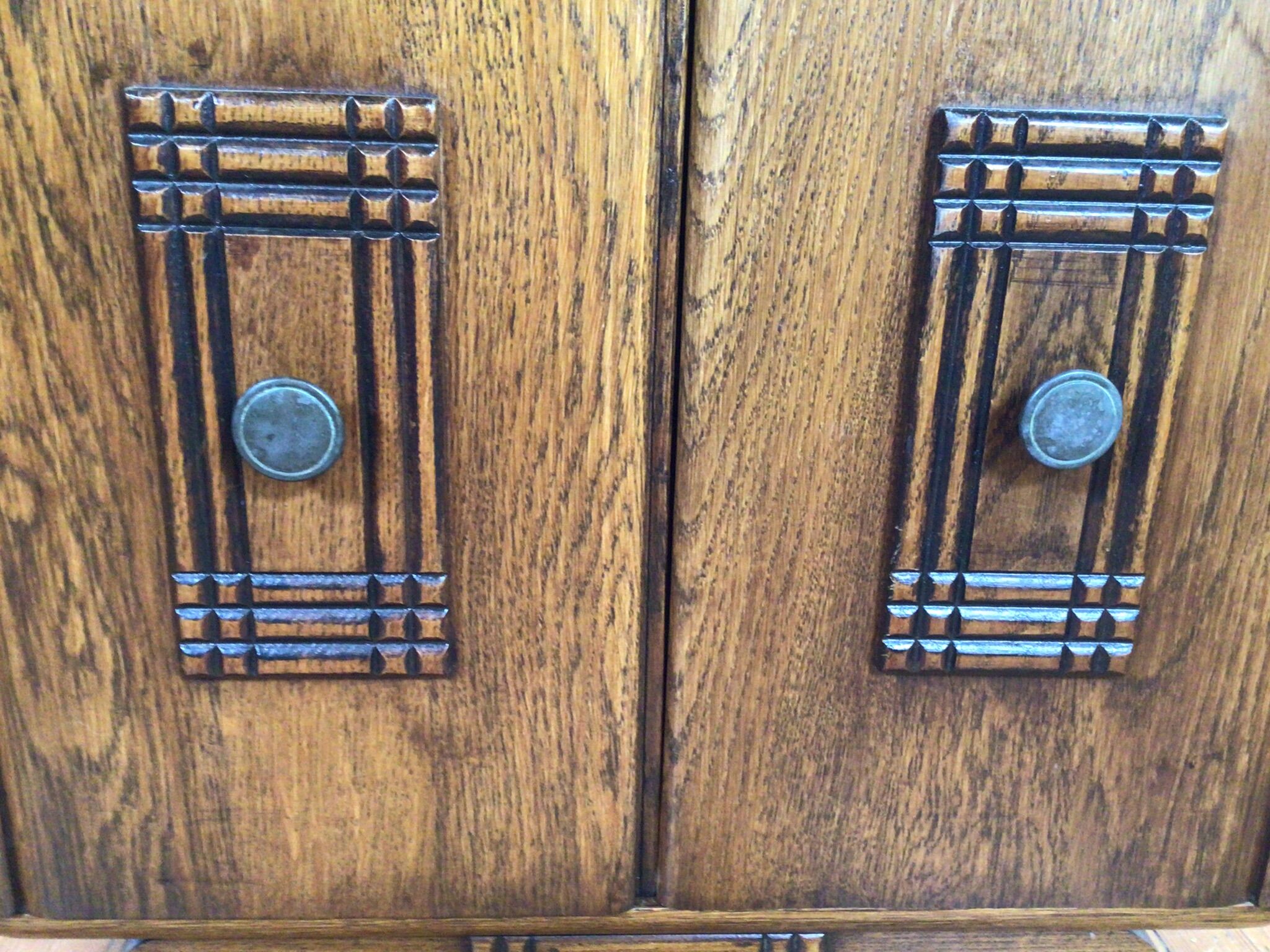 Art deco small cabinet with marble top
