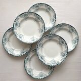 6 deep ironware plates Suzanne, Saint Amand and Hamage