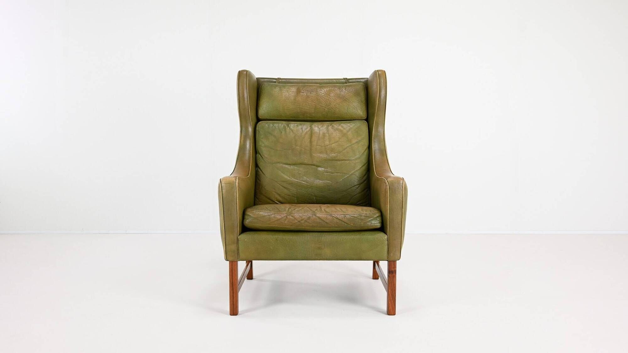 Fredrik Kayser, Wingback Armchair, Model 965h For Vatne Møbler. C.1960