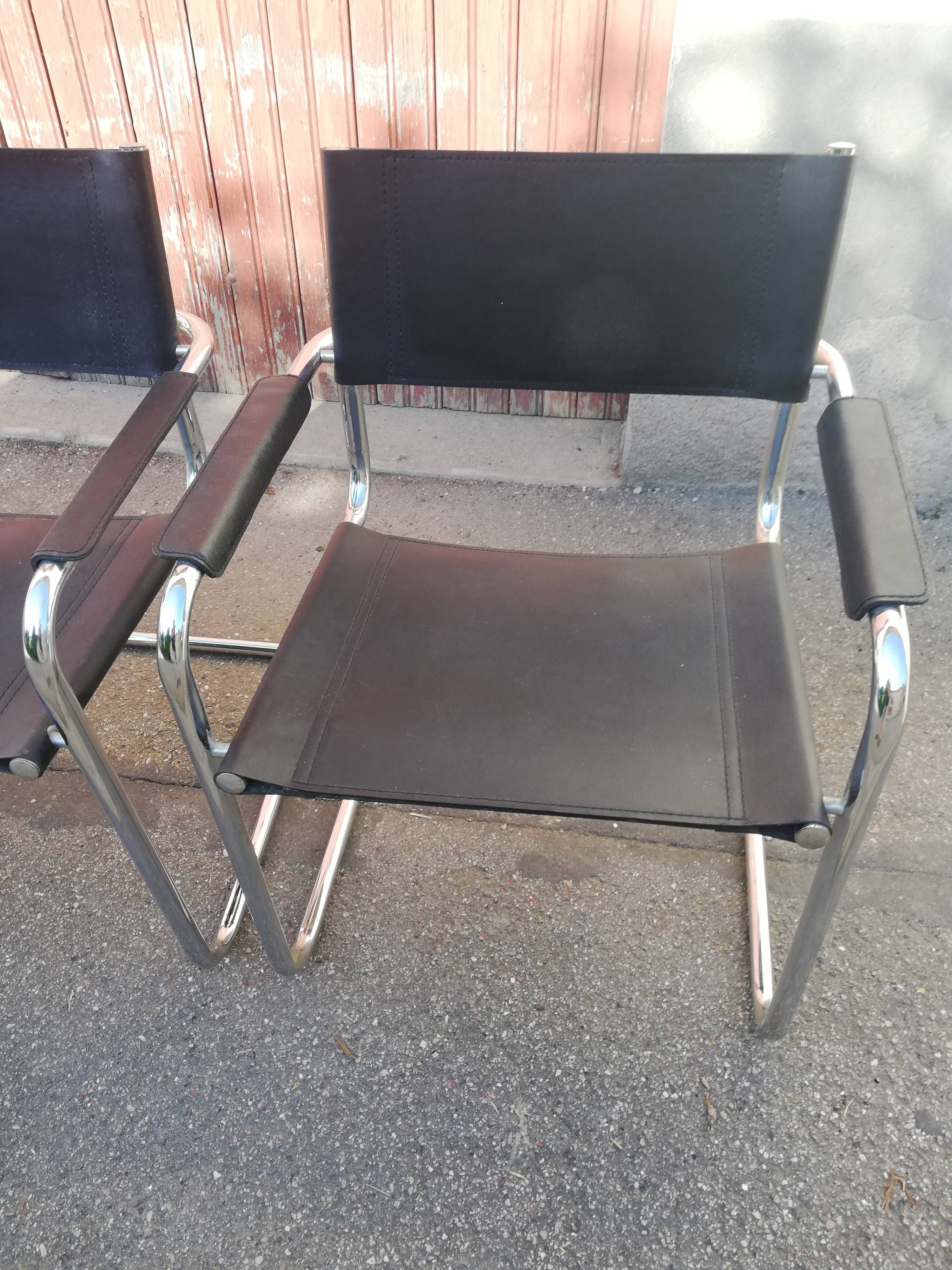 Set de 4 fauteuils vintage cantilever