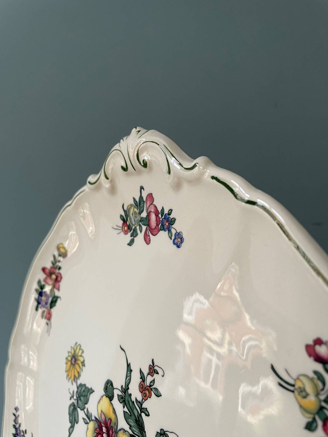 Paire de plats ronds Villeroy & Boch Mettlach Vieux Strasbourg