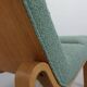 Danish Plywood Lounge Chair by Magnus Olesen,  in mint bouclé