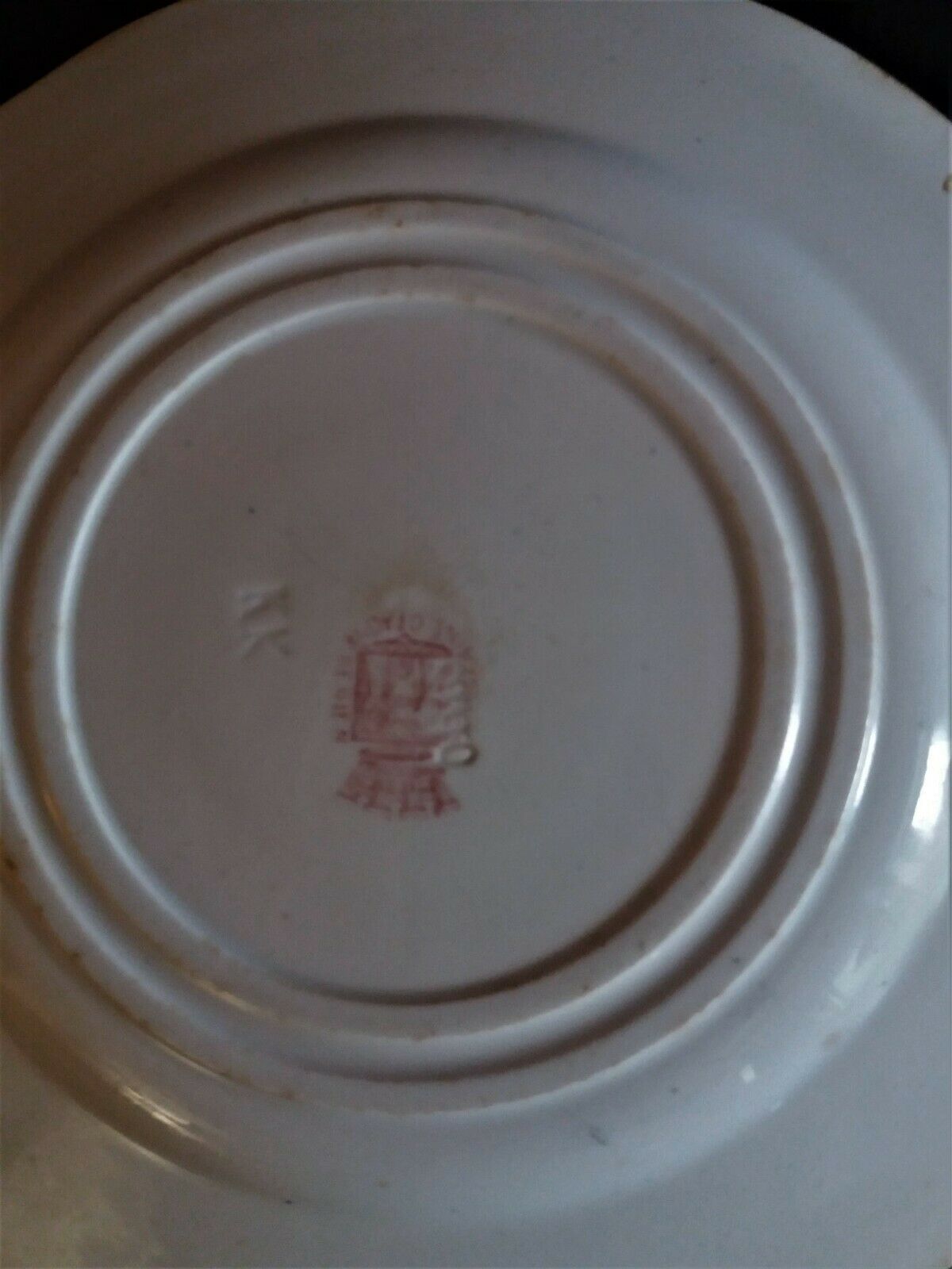 Talking plate with theme Gien N° 1 late nineteenth