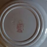 Talking plate with theme Gien N° 1 late nineteenth