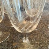 6 crystal glass glasses from the 1970s